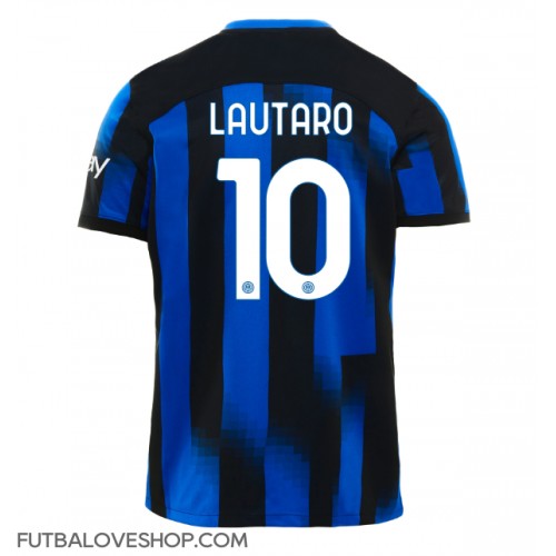 Dres Inter Milan Lautaro Martinez #10 Domáci 2023-24 Krátky Rukáv